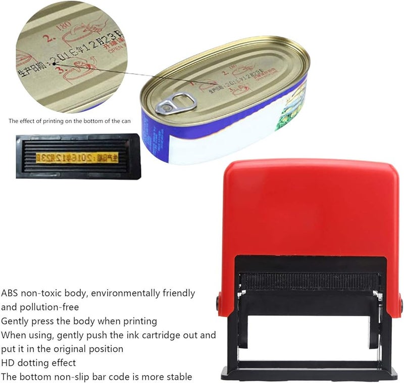 آلة ترميز التاريخ القابلة للتعديل يدويًا - طابعة حبر محمولة للطباعة السريعة الجفاف لتواريخ الانتهاء - Image 4